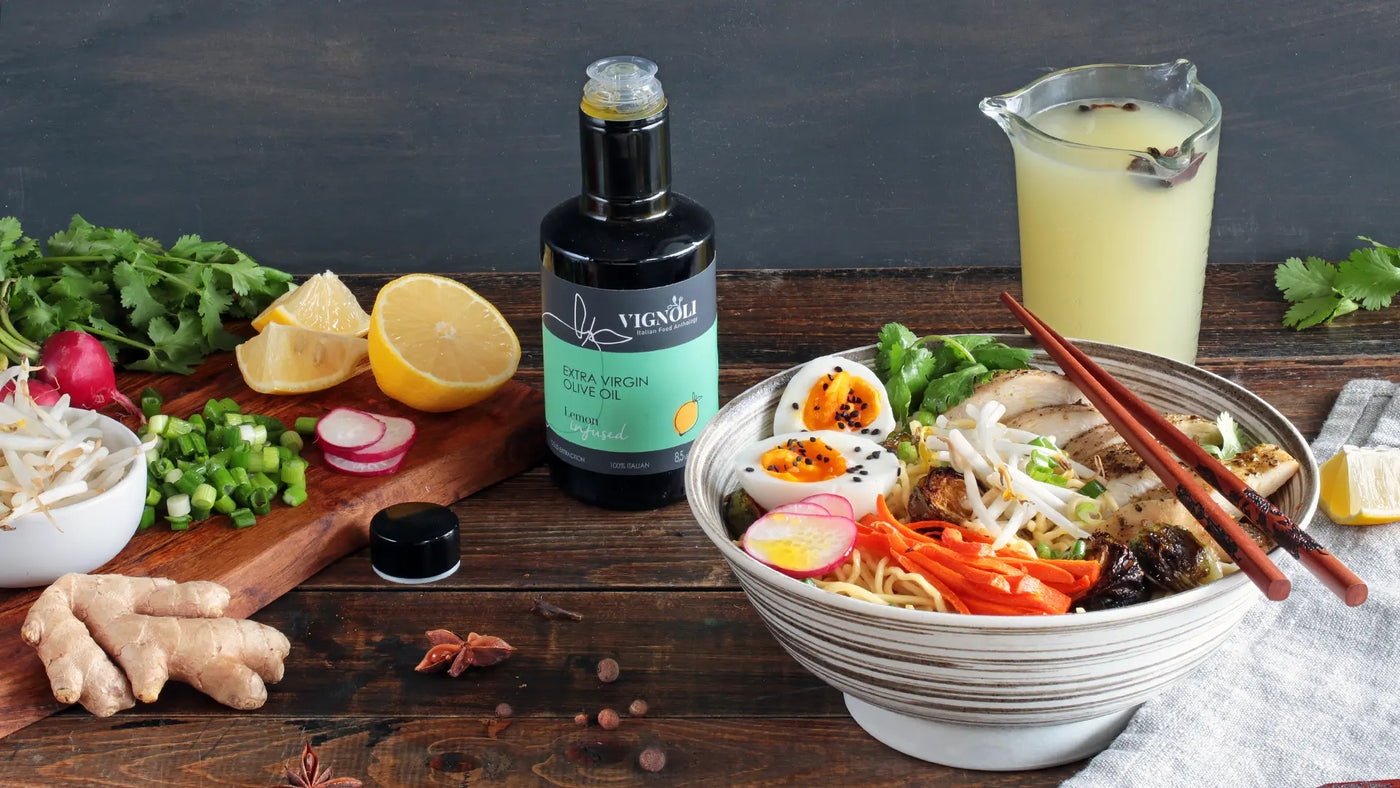 Low Effort, High Reward Lemon Chicken Ramen Bowl