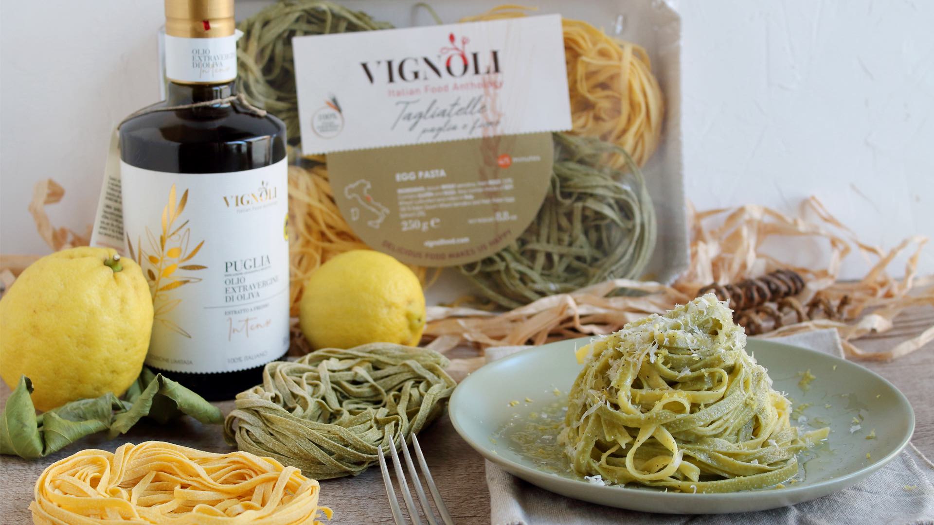 Easy Tagliatelle with Lemon and Parmesan cheese