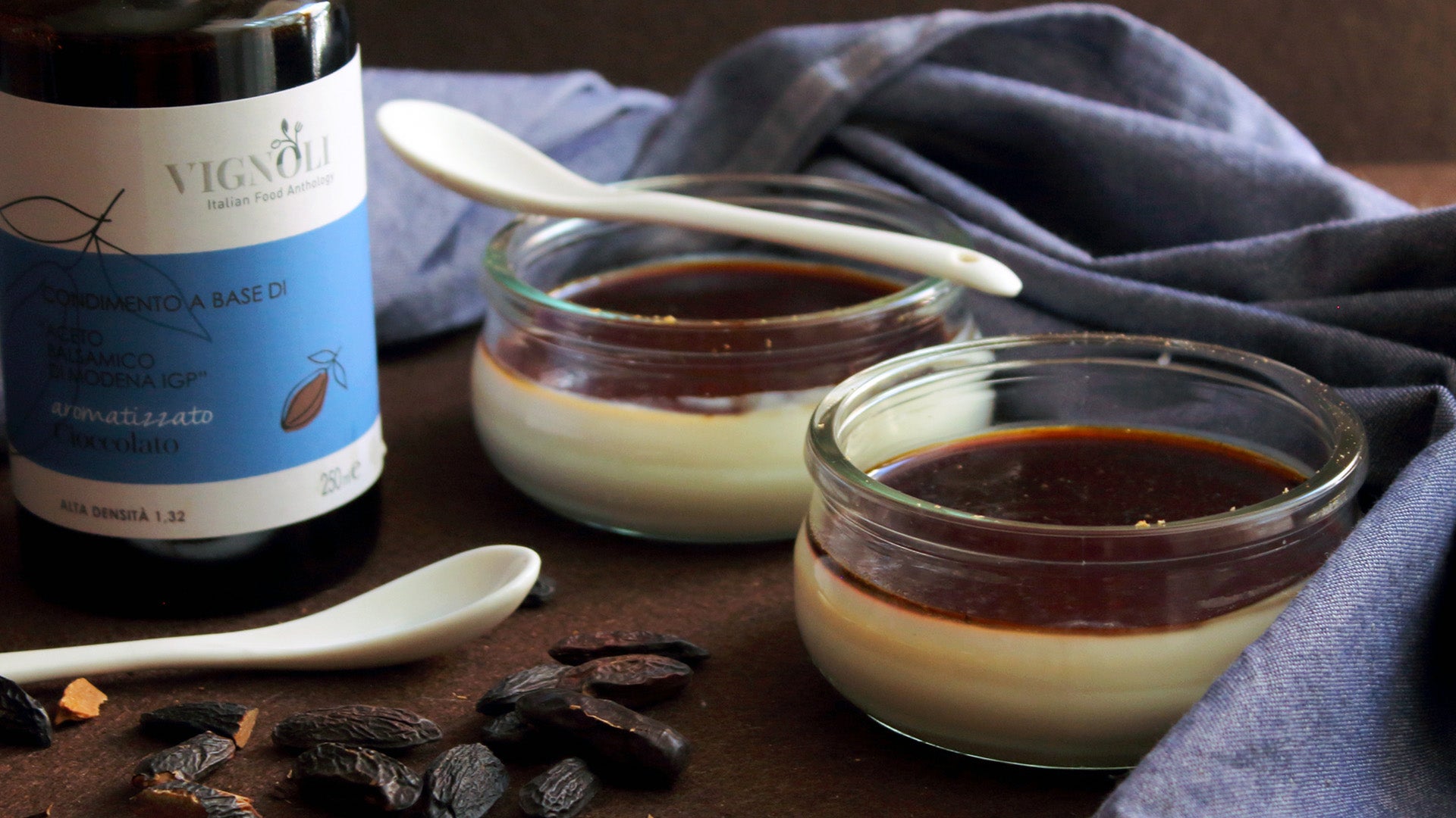 Balsamic vinegar panna cotta