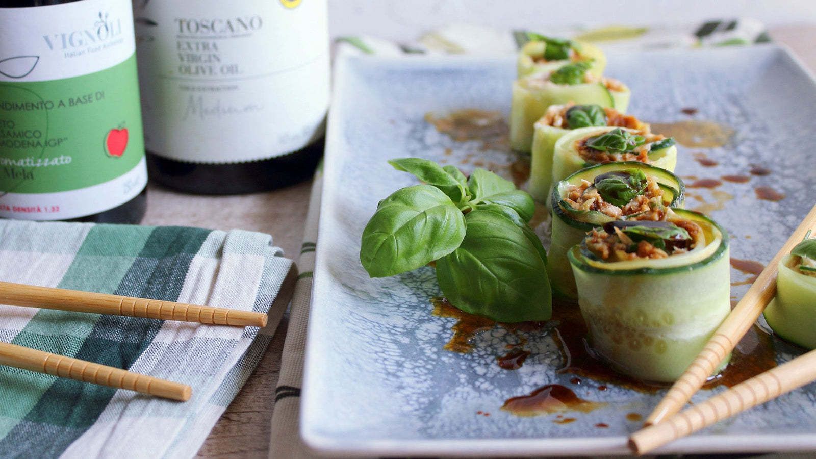 Cucumber ultra-tasty healthy rolls