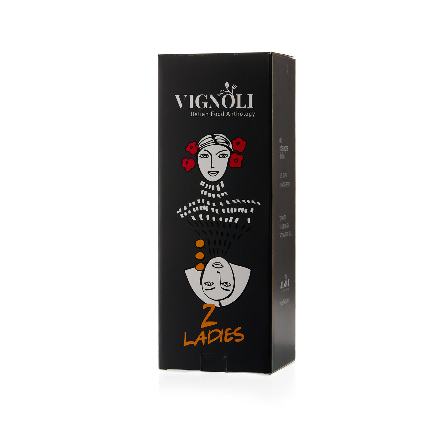 “2 Ladies” Ceramic Olive Oil Bottle - Classic Edition - Black