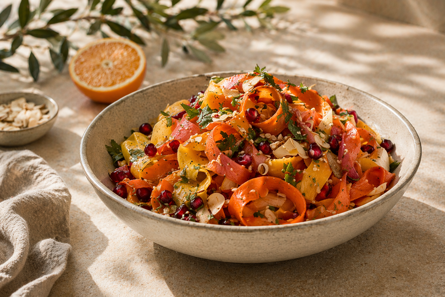 Carrot Salad with Citrus Olive Oil Dressing