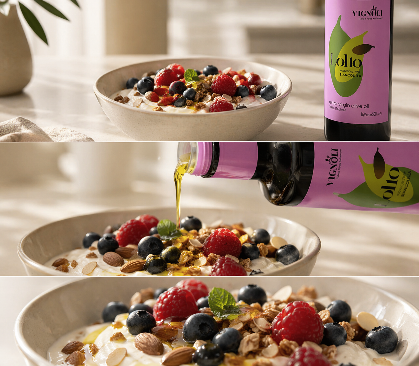Yogurt, Granola & Olive Oil