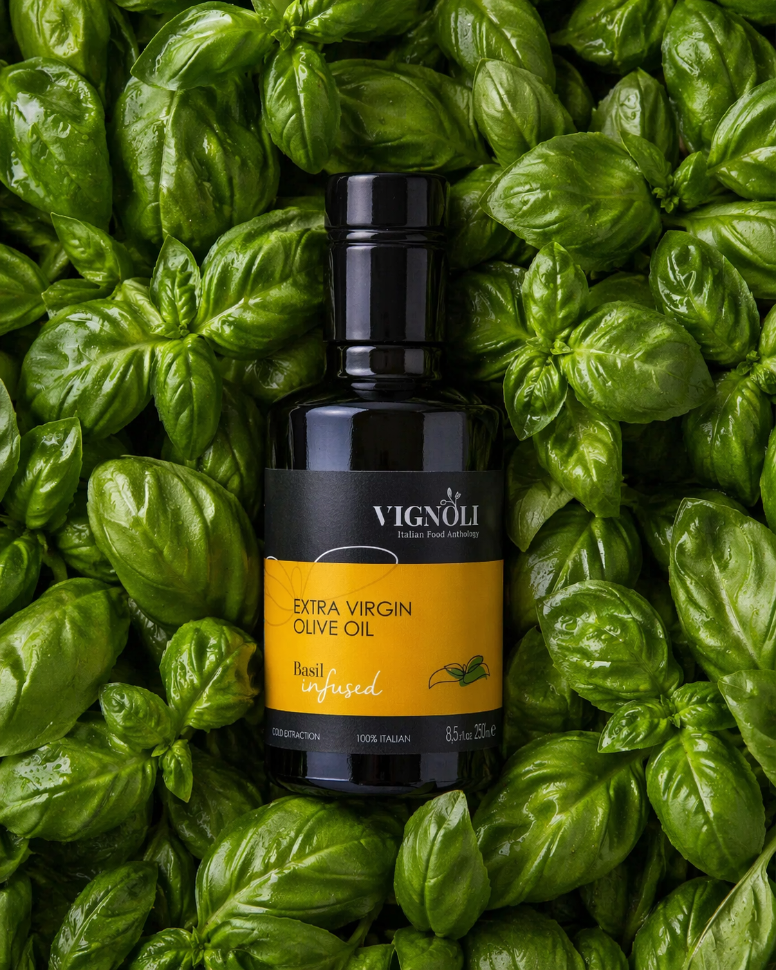 Basil Infused Extra Virgin Olive Oil
