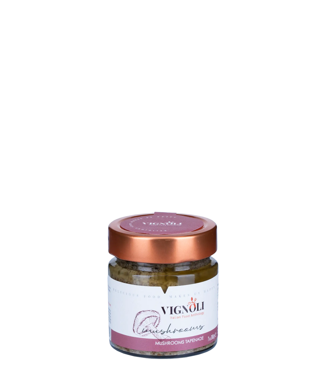 Vignoli Mushroom Cream Tapenade front of 7oz jar