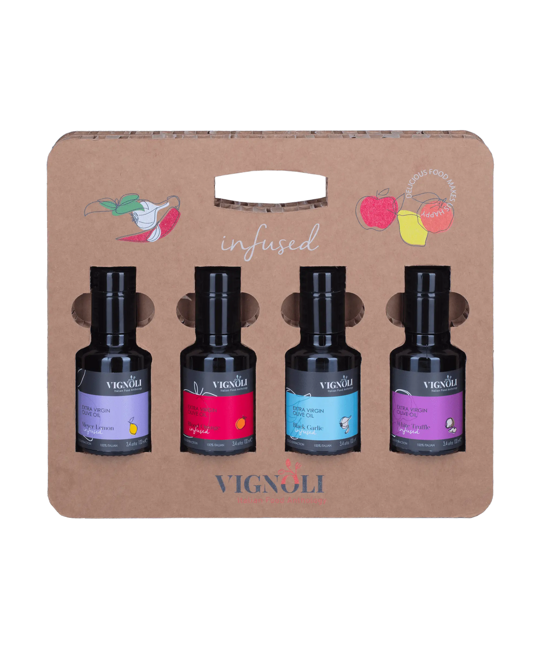 Citrus Meets Savory Infused Extra Virgin Olive Oil Gift Set Front view