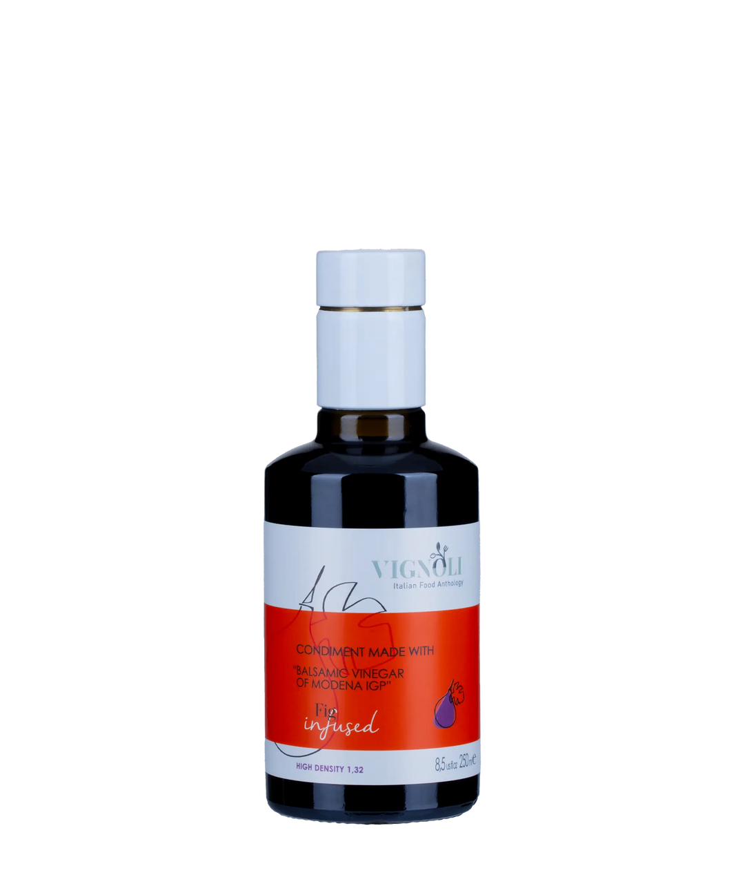 Vignoli Fig Infused Balsamic Vinegar front of 8.5oz bottle