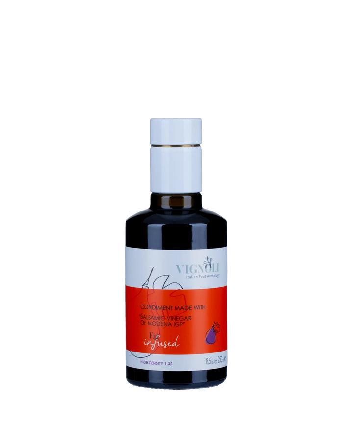 Vignoli Fig Infused Balsamic Vinegar front of 8.5oz bottle