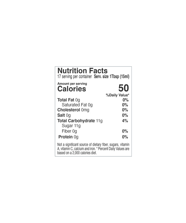 Apple Infused Balsamic Vinegar nutrition facts
